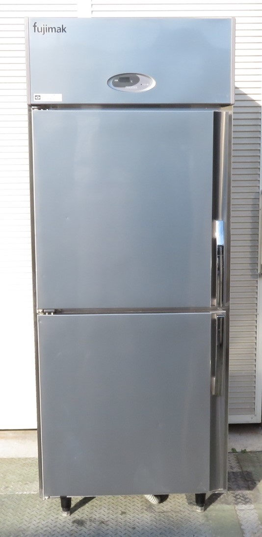 【保証付】15年製 フジマック 業務用縦型2ドア冷凍庫 FRF7860J3 幅760×奥800×高1950 三相200V MT2209141600