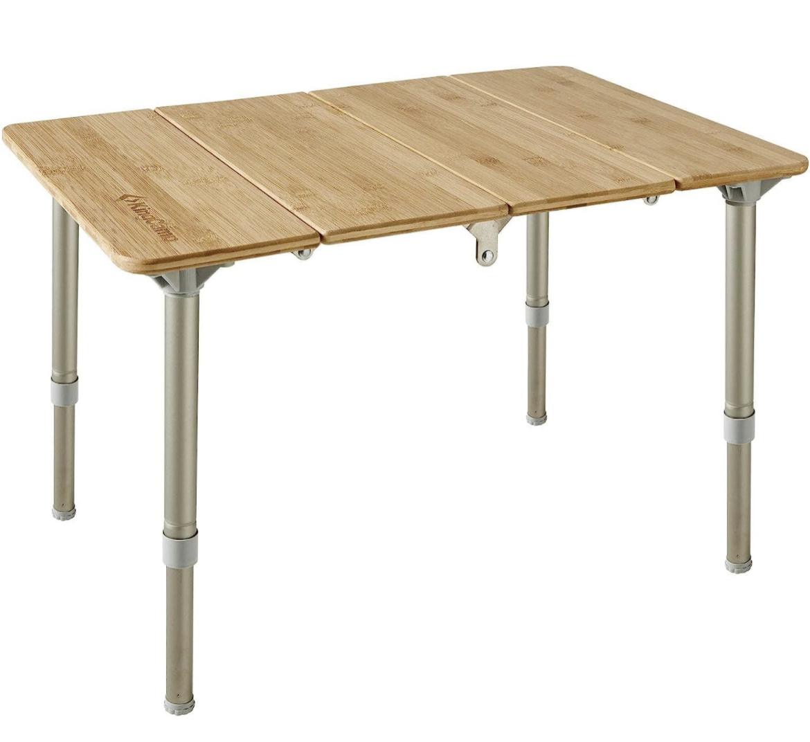最新入荷 テーブル　折りたたみテーブル　アウトドア　キャンプ　　ピクニック　コンパクト　高さ調整可能　バンブーテーブル その他