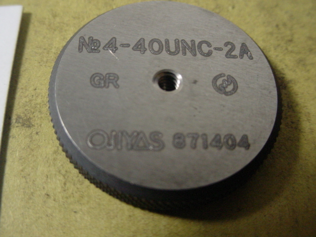 スストア NO.4-40UNC-2A GR-WR 品 インチ目サイズ ネジゲージ リング