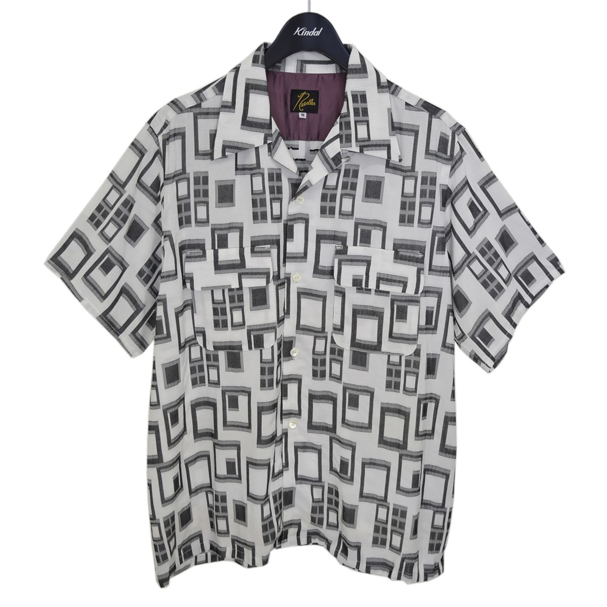 ニードルス Needles　 S／S Classic Shirt Multi Block Jq オープンカラーシャツ MR127 商品番号：8066000227252
