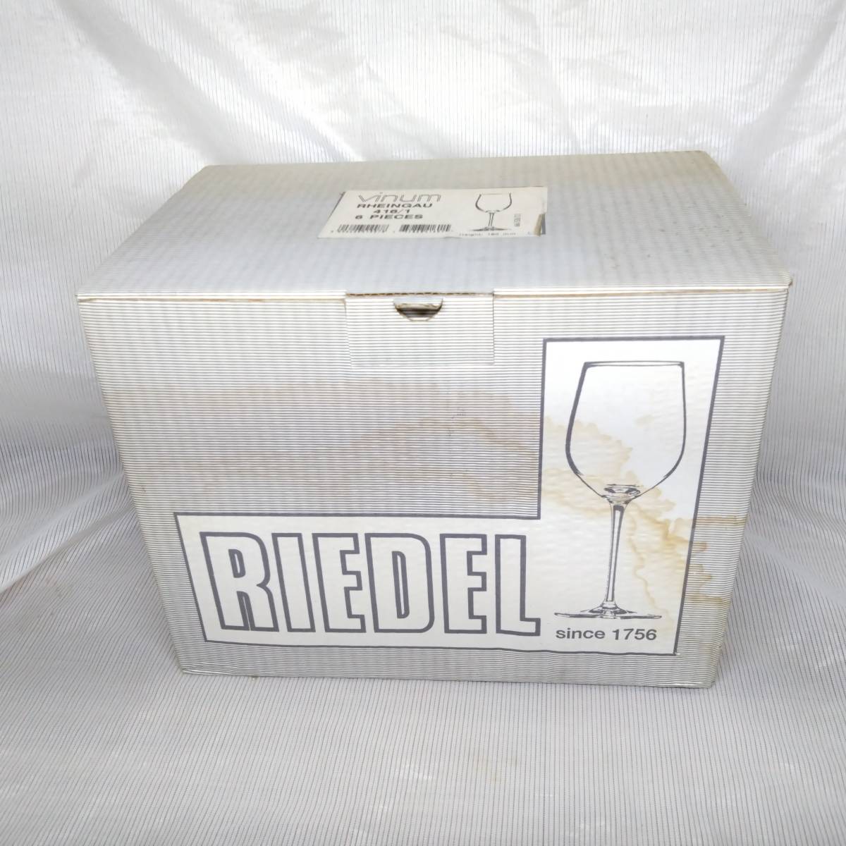 【未使用美品】リーデル RIEDEL ワイングラス 6客セット vinum ラインガウ RAEINGAU 416/1 長期保管 フルート風 _画像1