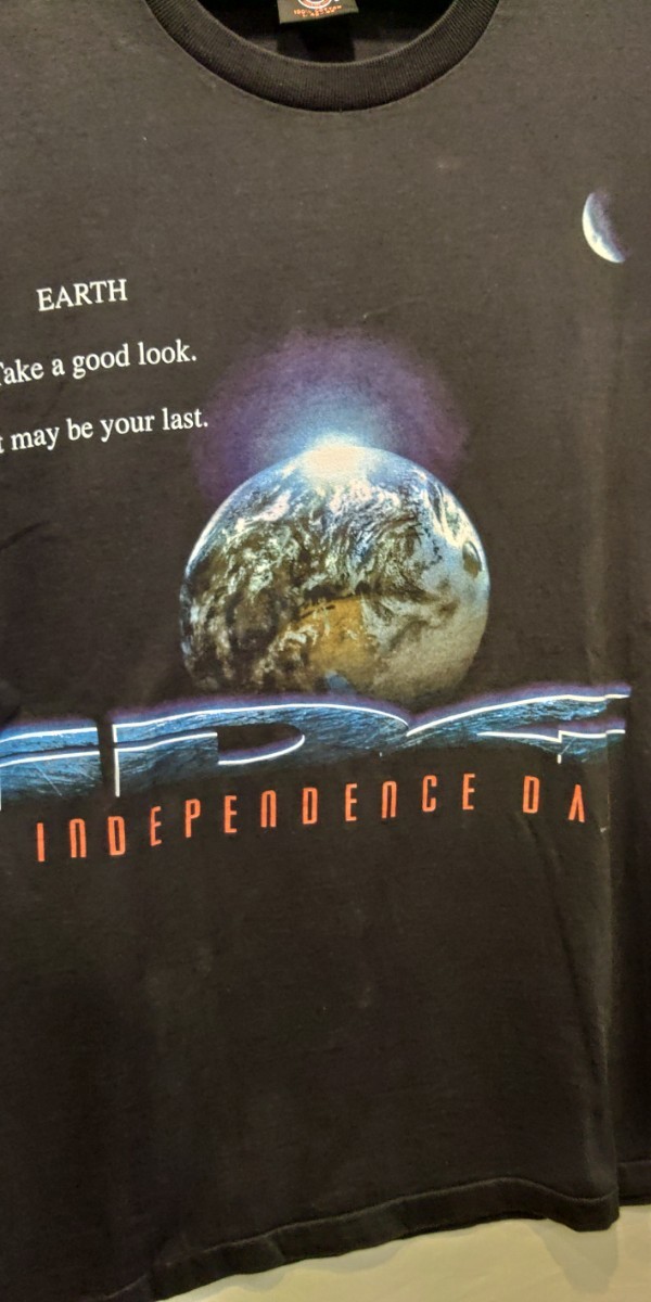スペシャル!!　当時物　90s 両面　インディペンデンスデイ　independence day Tシャツ ヴィンテージ　古着　ムービーT　ID4 1996 映画T_画像2