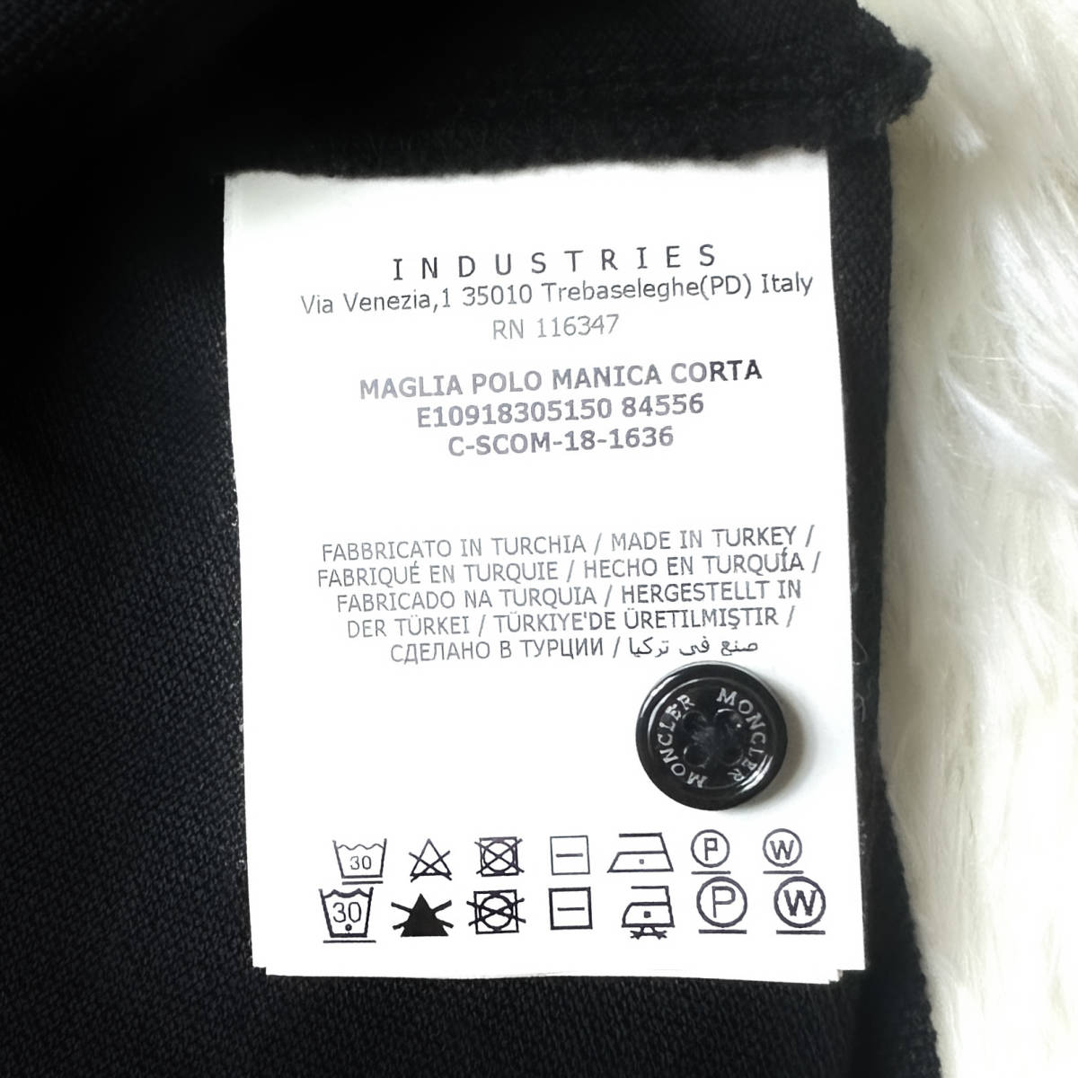 早い者勝ち MONCLER モンクレール 半袖 ポロシャツ コットン 黒 L