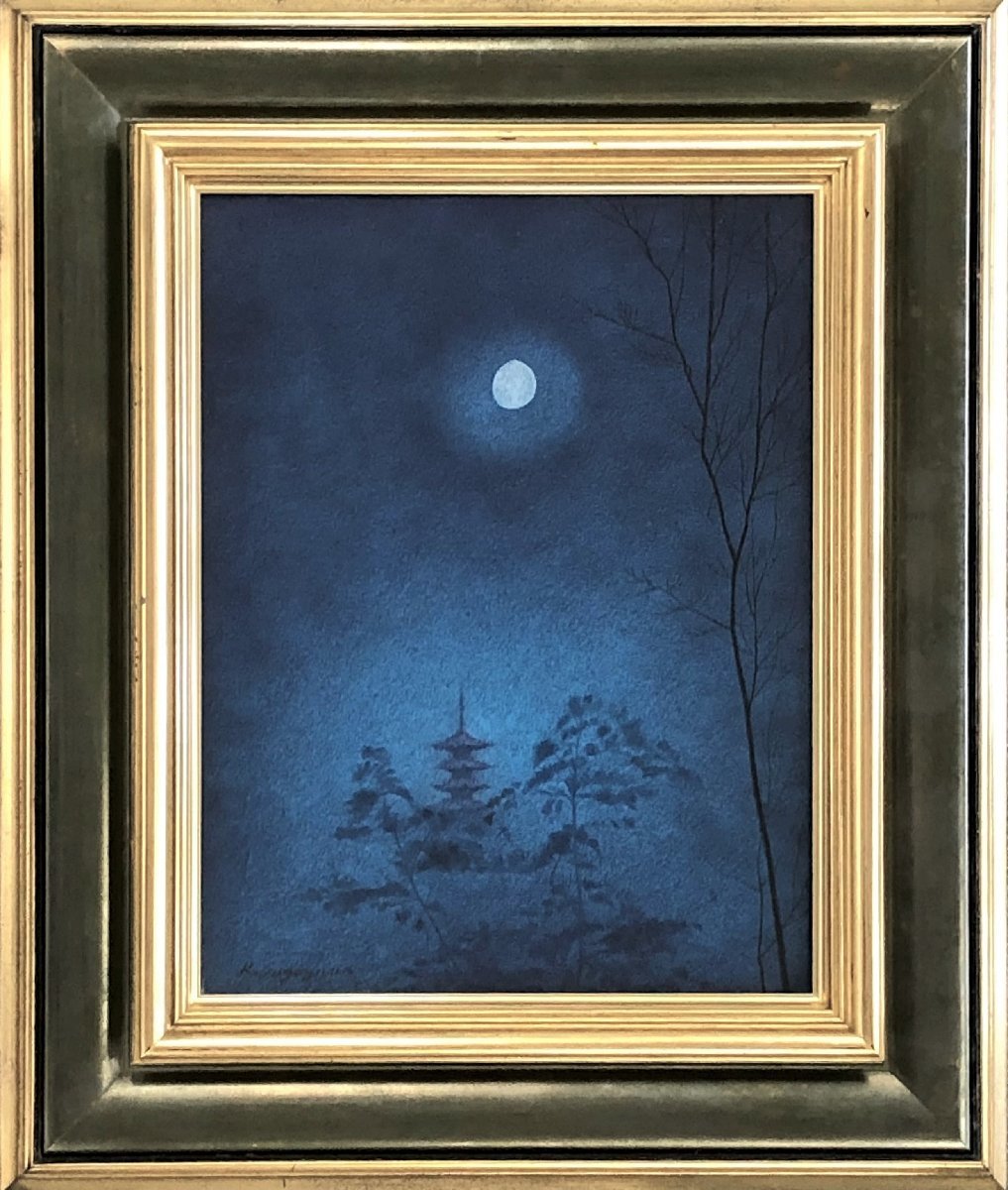杉山景一 「十三夜」 油彩画 6号 【正光画廊】 -