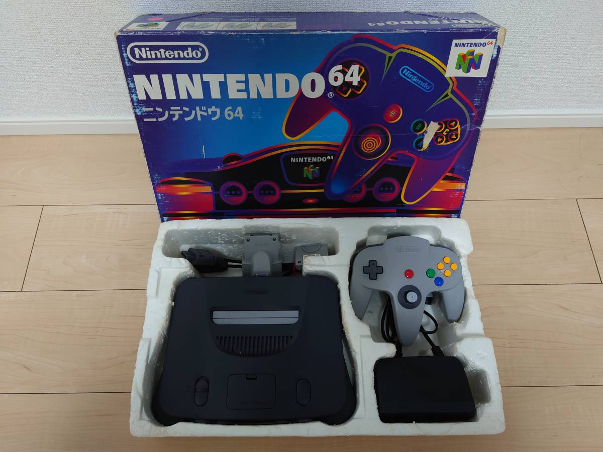 RGB出力対応】NINTENDO64本体一式 自作RGB21ピンケーブル&(電池不要