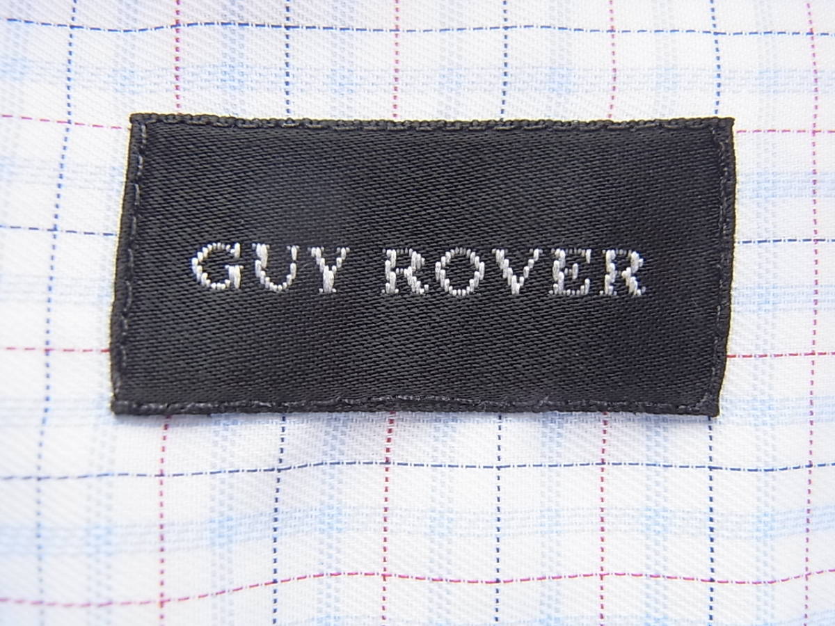 GUY ROVER 　ギローバー 　小チェック柄　ワイドカラーシャツ　_画像5