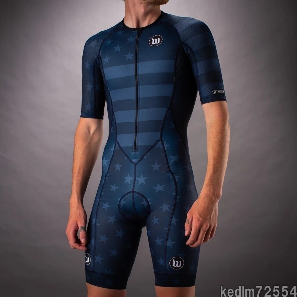 [ super profit ] triathlon jersey s gold suit cycling men's bicycle sport body set Splash clothes 