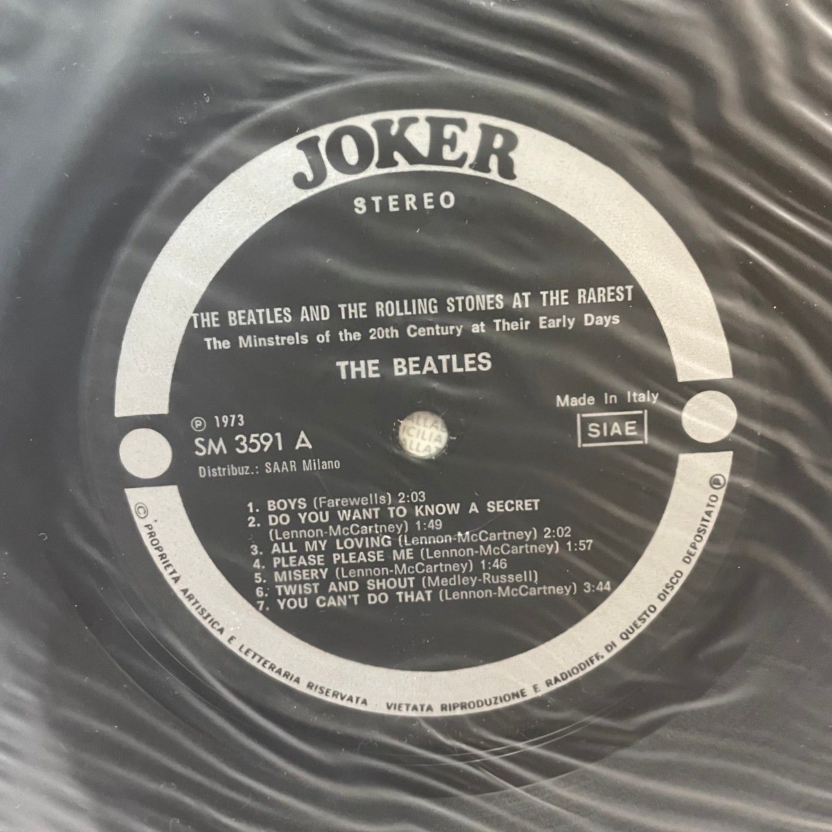 THE BEATLES & THE ROLLING STONES AT THE RAREST　ビートルズ　LPレコード　JOKER