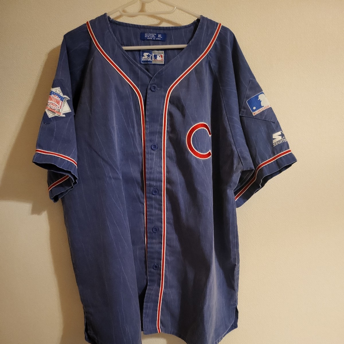 STARTER スターター　MLB Chicago Cubs シカゴ　カブス　ベースボールシャツ　半袖　Tシャツ