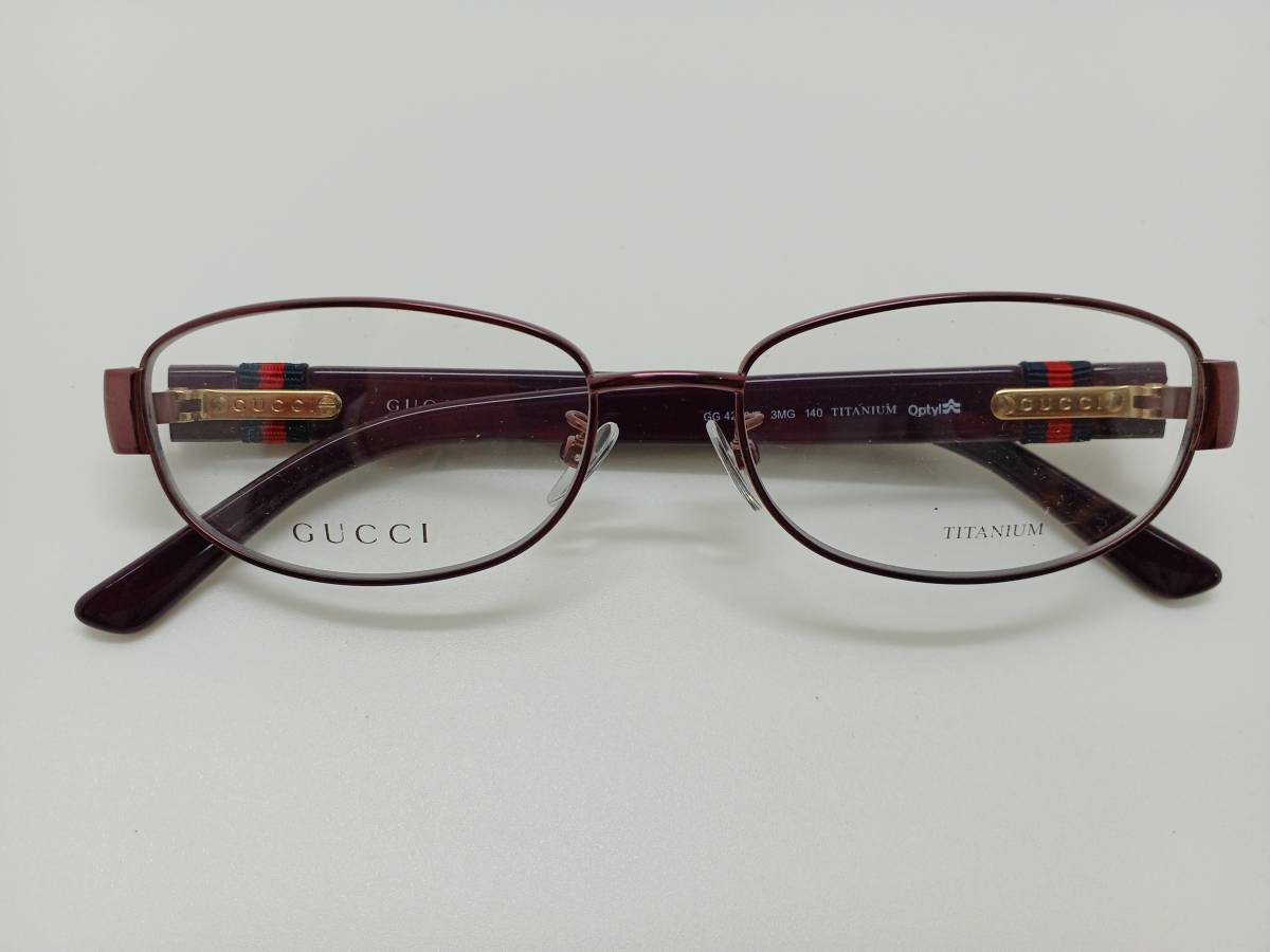激安の レンズ交換可 眼鏡 グッチ 3MG パープル ブラウン 紫 茶 4248 メガネ GUCCI 新品 その他 激安の レンズ交換可 眼鏡 グッチ 3MG パープル ブラウン 紫 茶 4248 メガネ GUCCI 新品 その他
