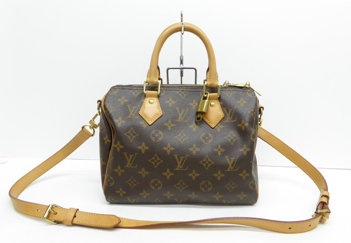 LOUIS VUITTON ルイ・ヴィトン モノグラム スピーディ・バンドリエール25 ハンド ショルダーバッグ △WP1681_画像1