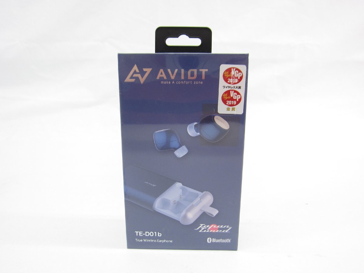 AVIOT アビオット TE-D01b-NV フル ワイヤレスイヤホン ネイビー Bluetooth ∠UK1033