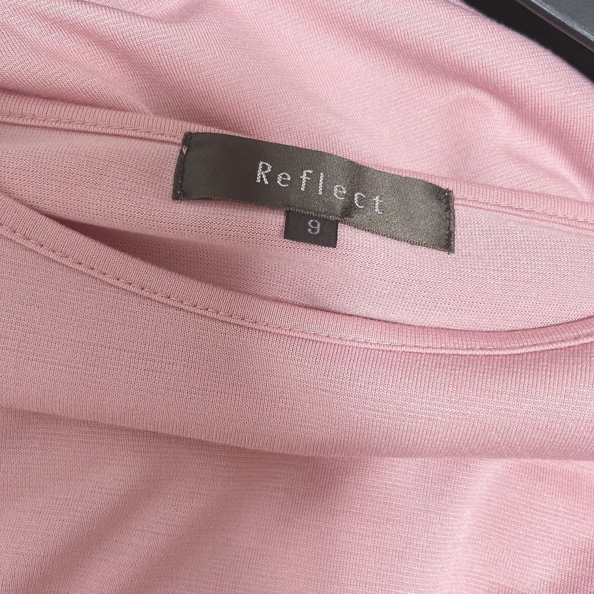 Reflect Reflect *... необычность материалы комбинированный tops 9 розовый * футболка cut and sewn Untitled Indivi Coup de Chance 23 район 