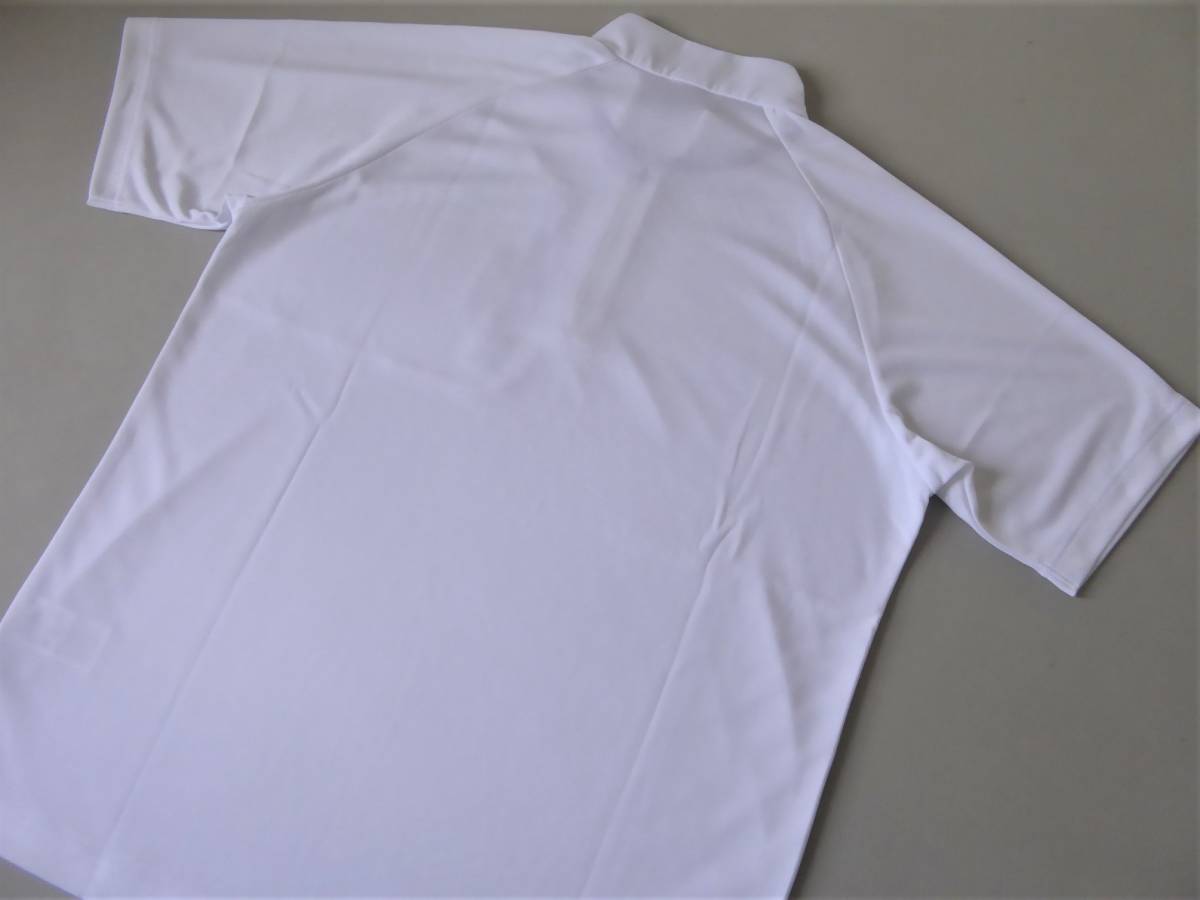 IGNIO GOLF イグニオ ゴルフ アイクール 吸水速乾 UVカット ハーフジップ半袖シャツ　2XL　白_画像3
