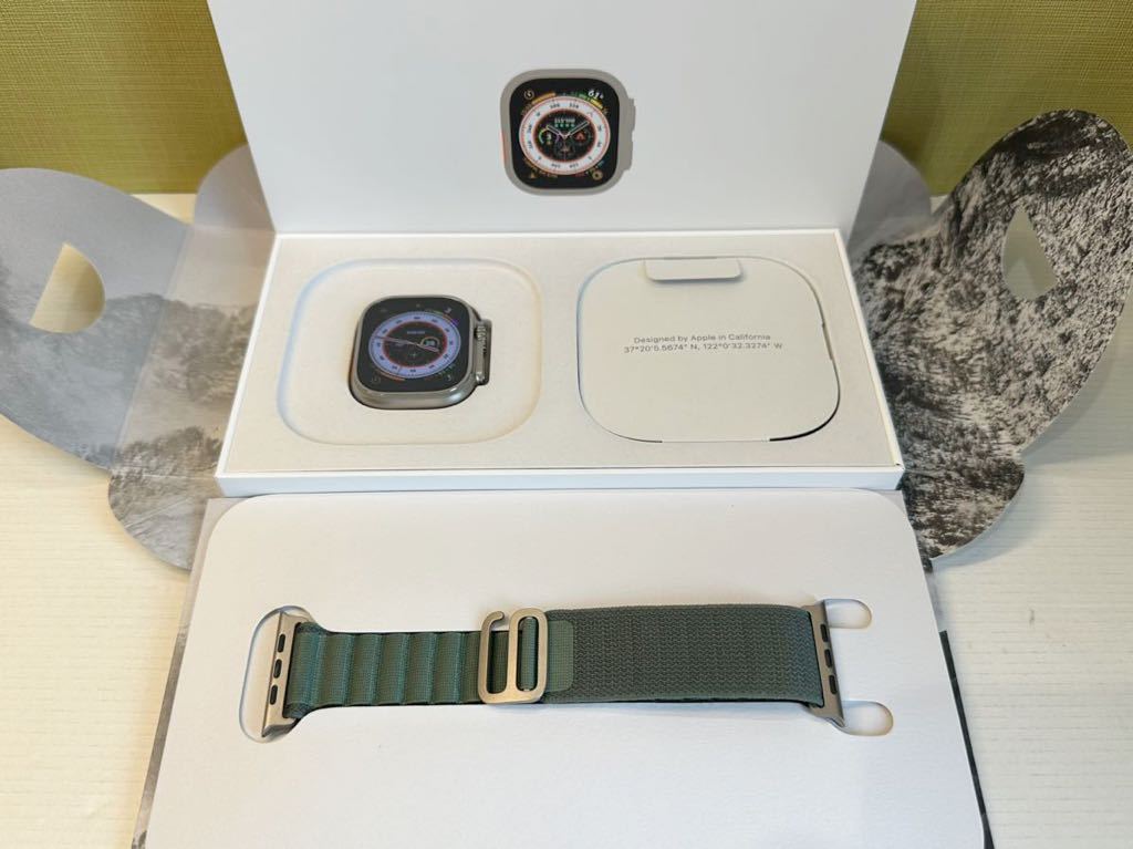 Yahoo!オークション - ☆即決 ほぼ未使用 Apple Watch ultra グ...