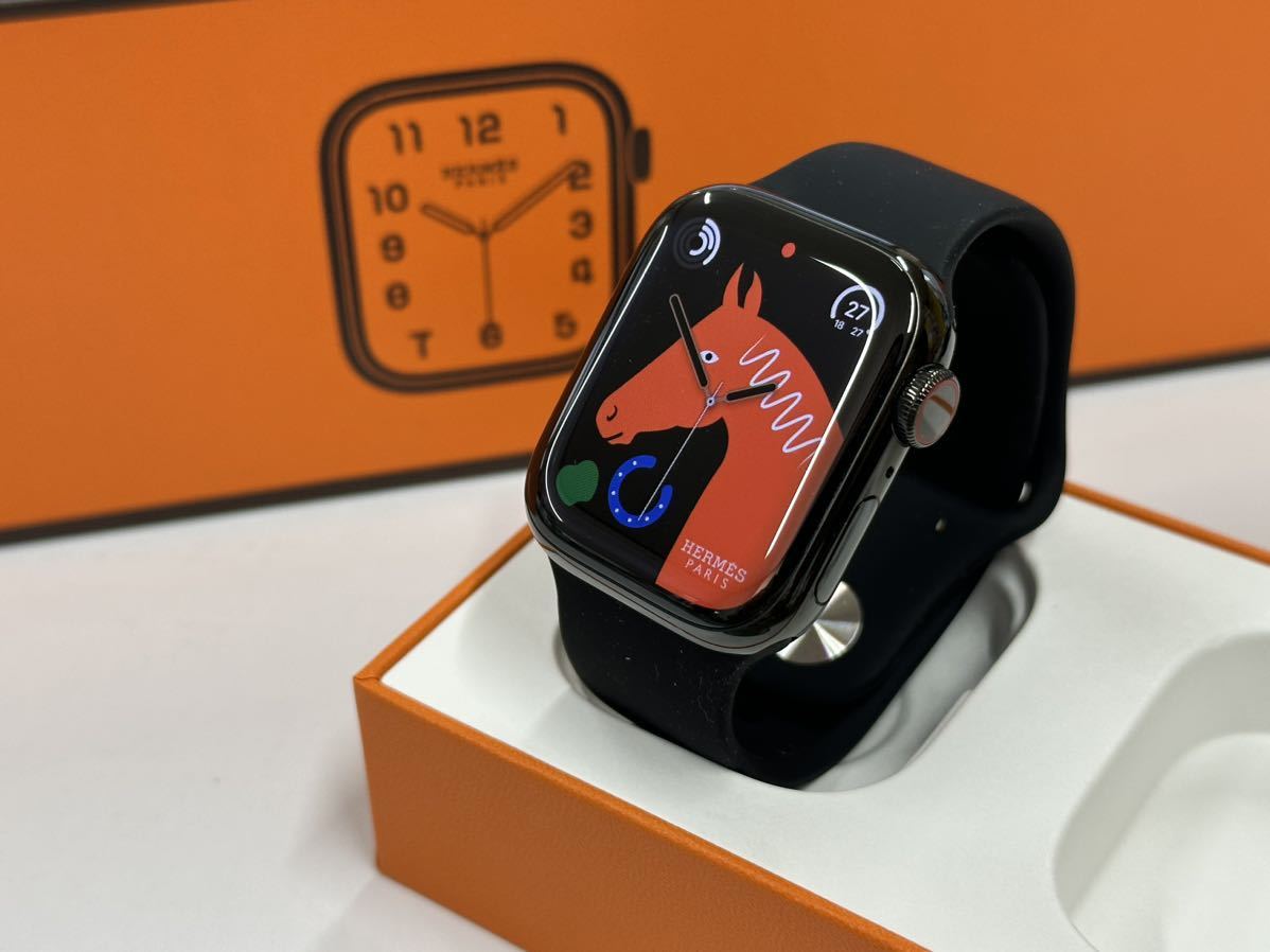 ☆即決 美品 バッテリー100 Apple Watch series7 HERMES 41mm アップル