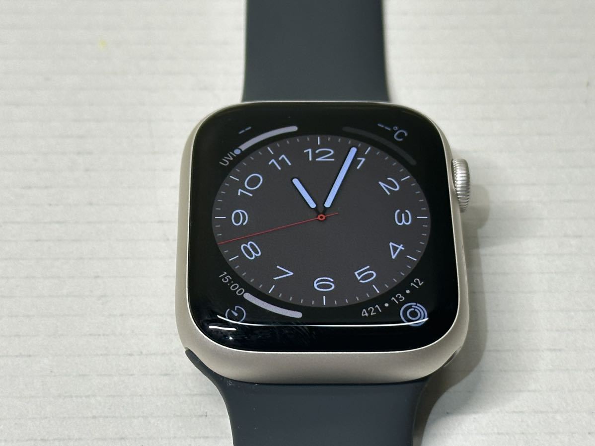 ☆即決 美品 バッテリー96% Apple Watch series7 45mm スターライト