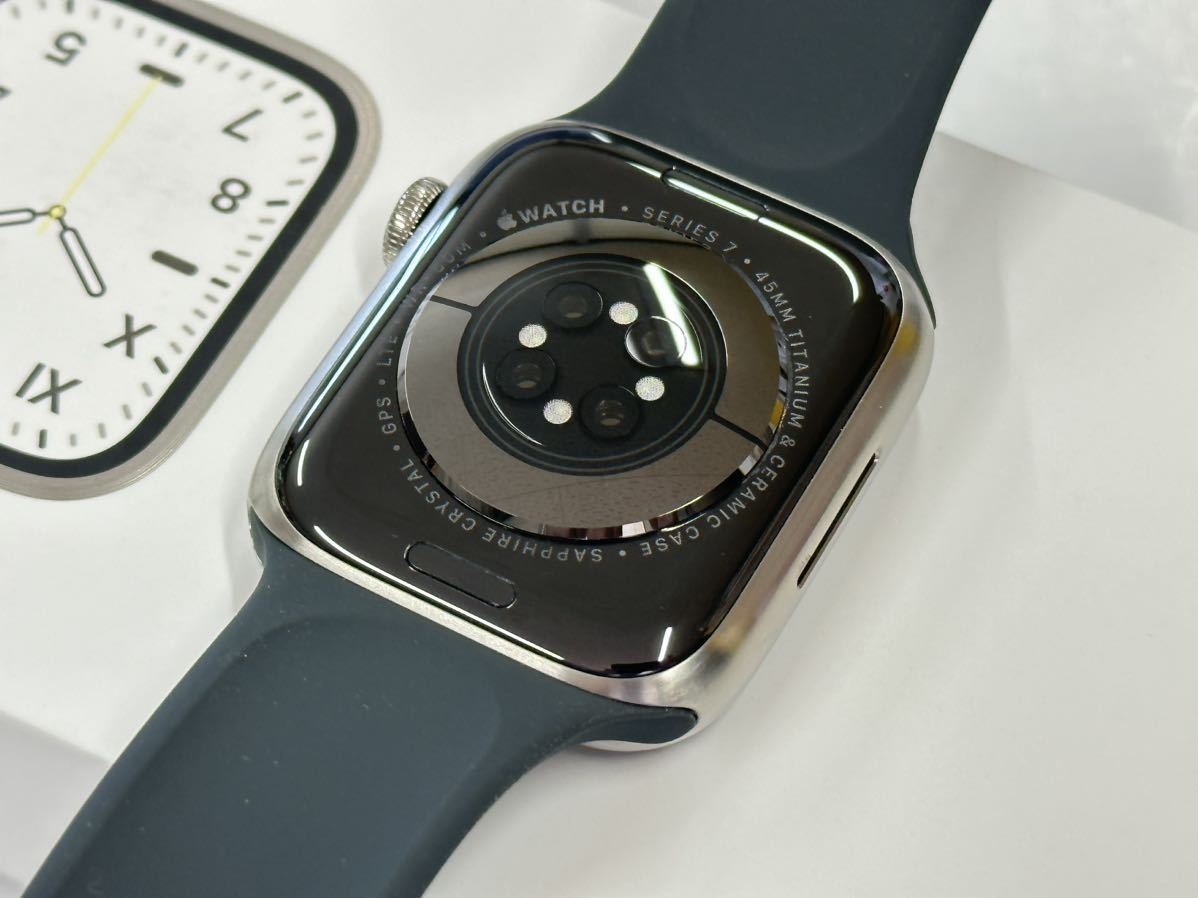 即決 美品 Apple Watch series7 Edition シルバー チタニウム Titanium