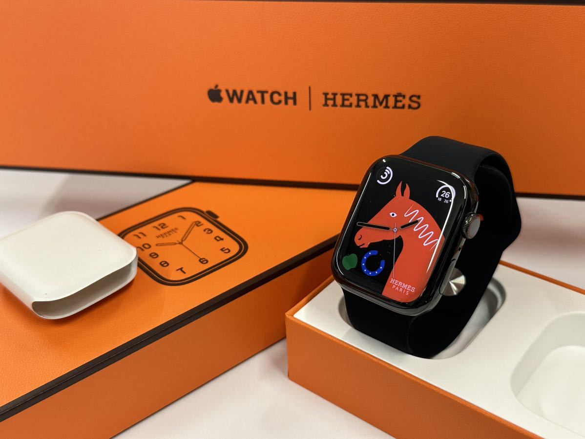 即決 超美品 Apple Watch series8 HERMES 45mm アップルウォッチ