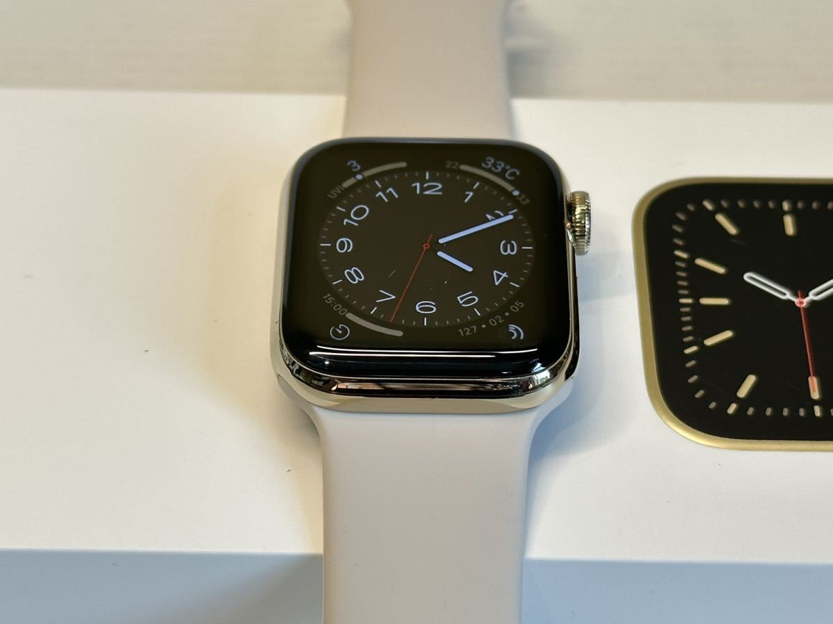 ☆即決 Apple watch Series6 40mm ゴールドステンレス GPS+Cellular