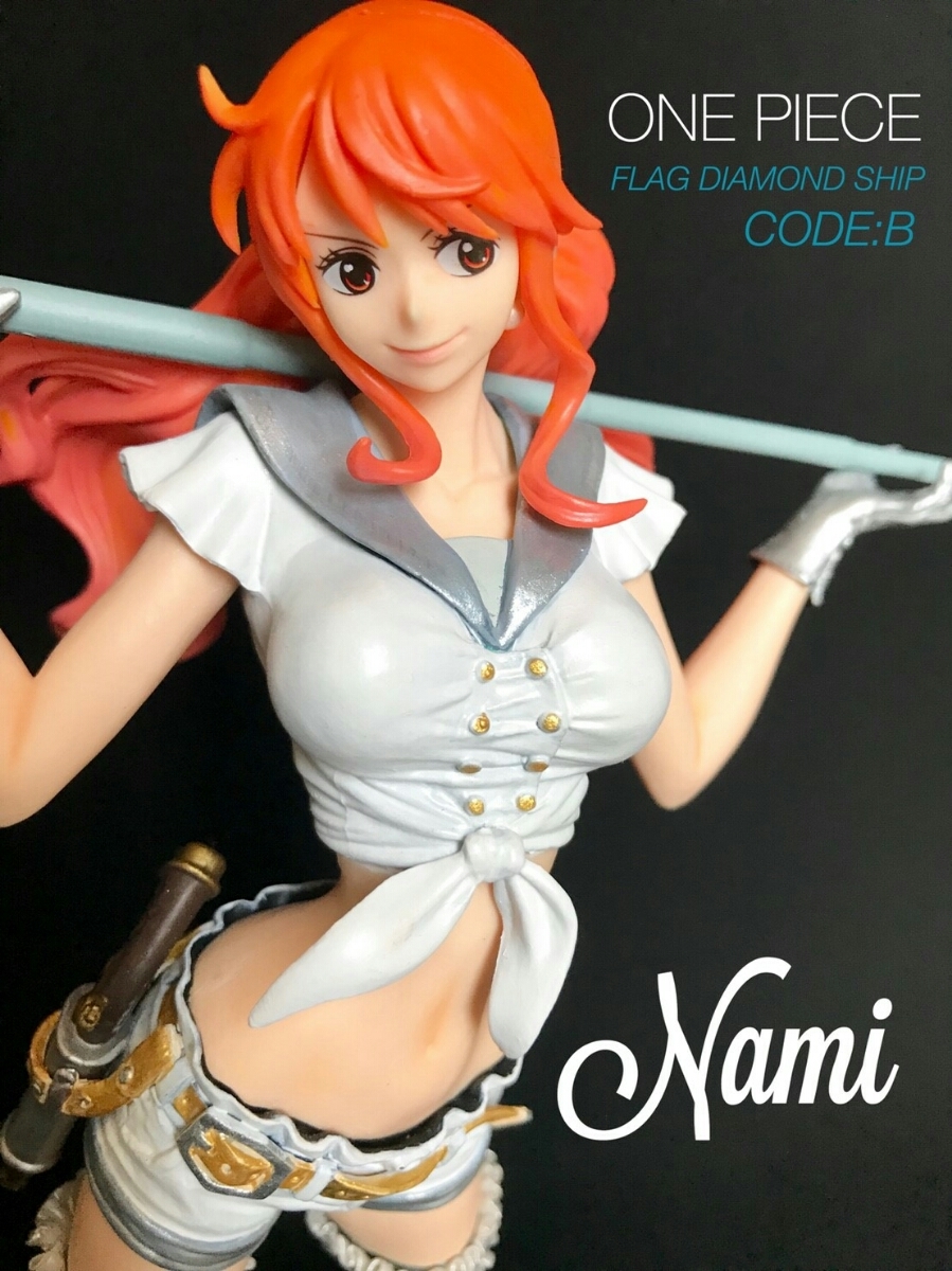 一件☆FLAG DIAMOND SHIP☆Nami CODE：B☆圖☆重繪 ワンピース☆FLAG DIAMOND SHIP☆ナミ CODE:B☆フィギュア☆リペイント 