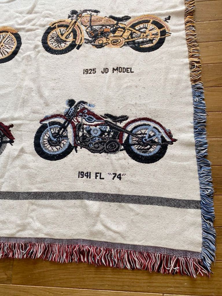 70s Harley Davidson коврик покрывало Vintage HARLEY-DAVIDSON плед подлинная вещь 