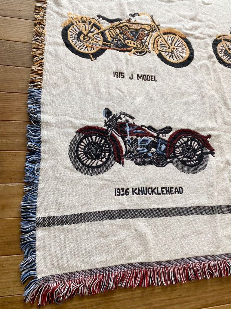 70s Harley Davidson коврик покрывало Vintage HARLEY-DAVIDSON плед подлинная вещь 