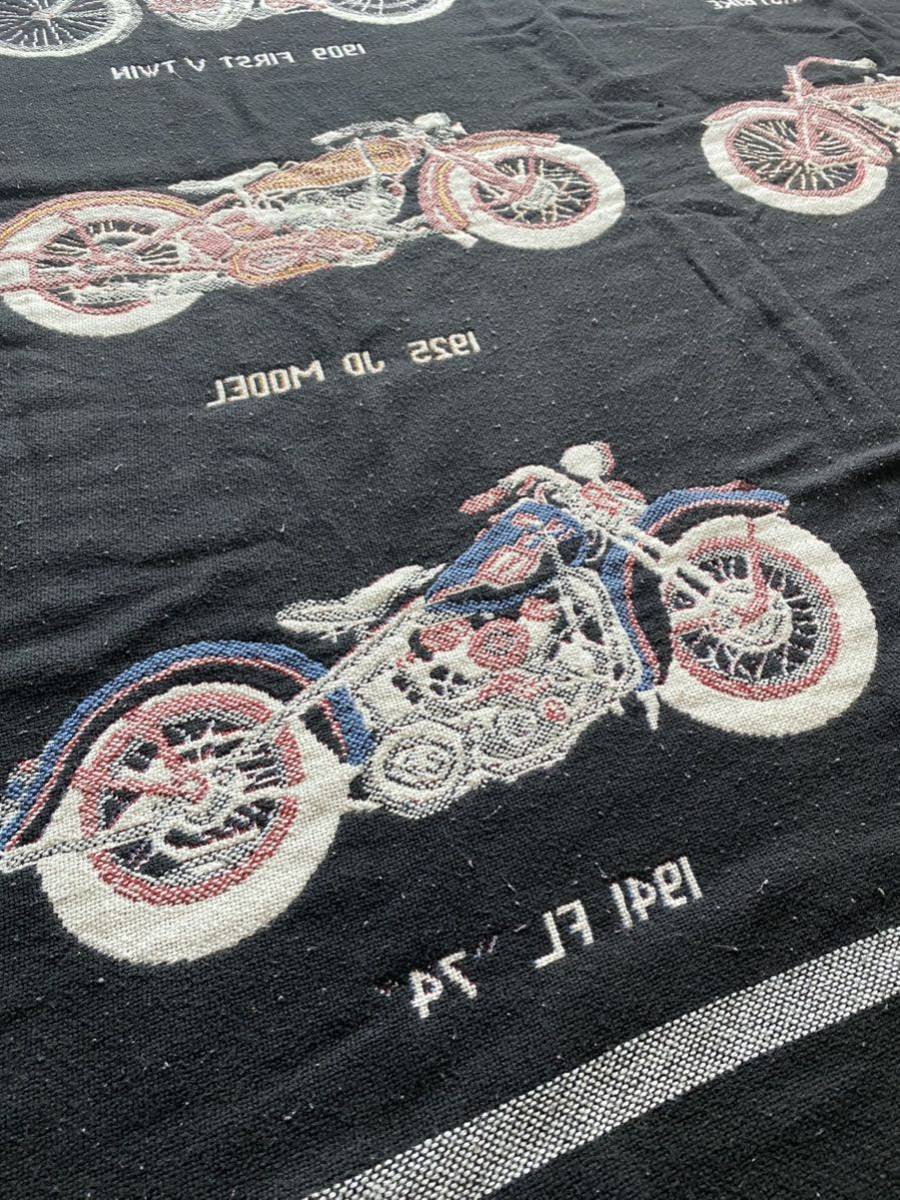 70s Harley Davidson коврик покрывало Vintage HARLEY-DAVIDSON плед подлинная вещь 