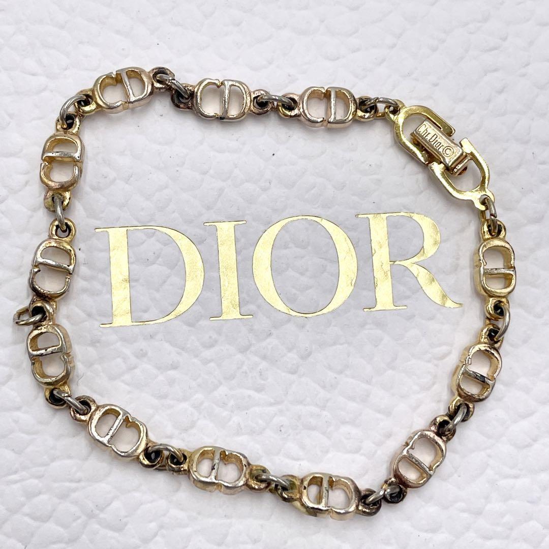 クリスチャンディオール Dior ゴールドDiorロゴヴィンテージ ブレスレット-