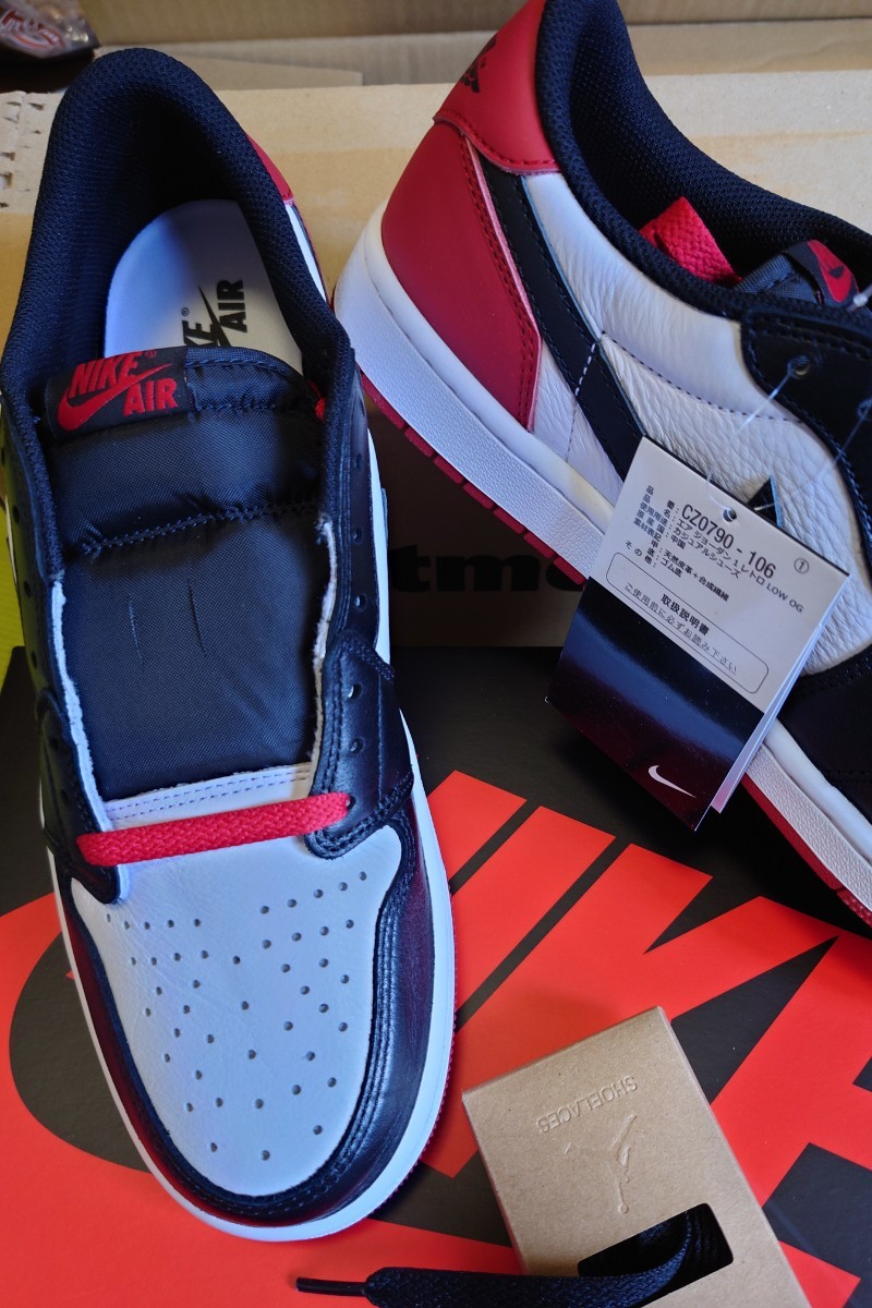 Nike Air Jordan 1 Retro Low OG Black Toe ナイキ エアジョーダン1 レトロ ロー OG ブラック トゥ 正規品 