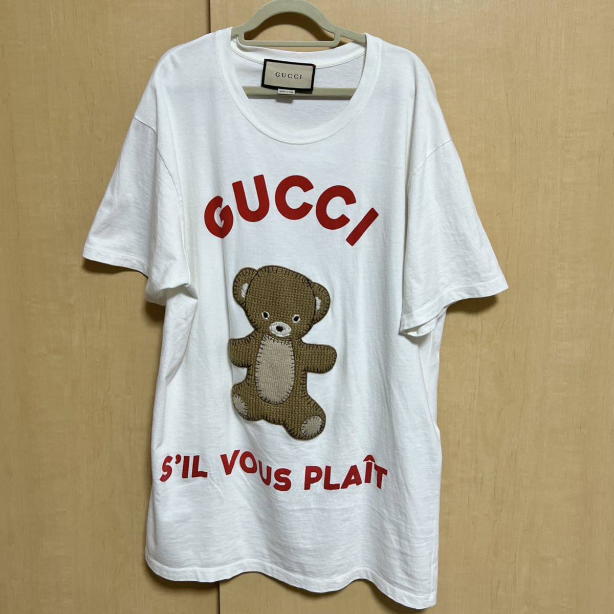 新作 レア グッチ テディベア パッチ Tシャツ クマ 熊 GUCCI｜PayPayフリマ