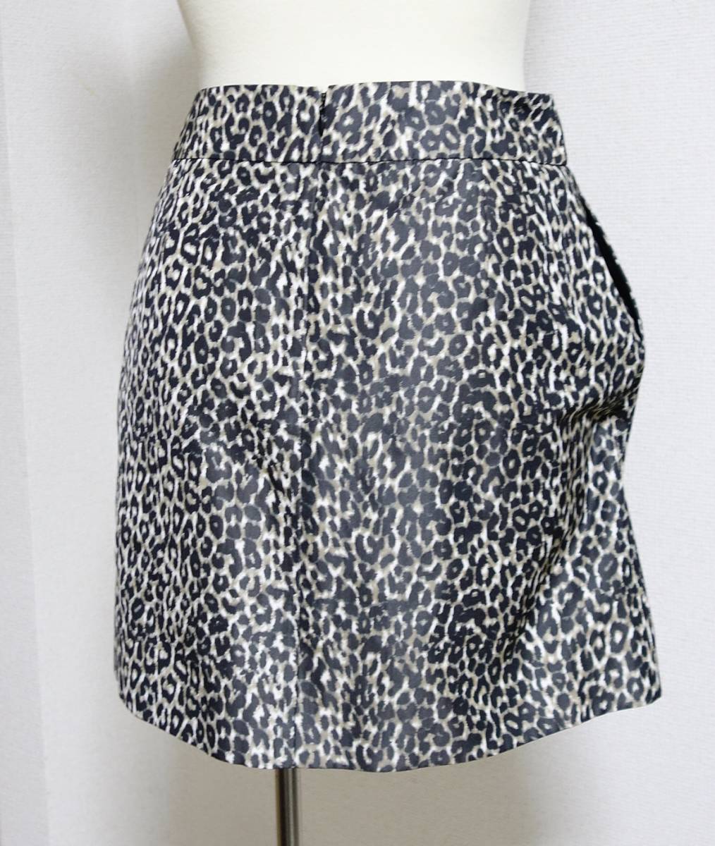  beautiful goods * PAULE KA paul (pole) ka beautiful Silhouette skirt 38 leopard print Leopard pattern Hungary made 