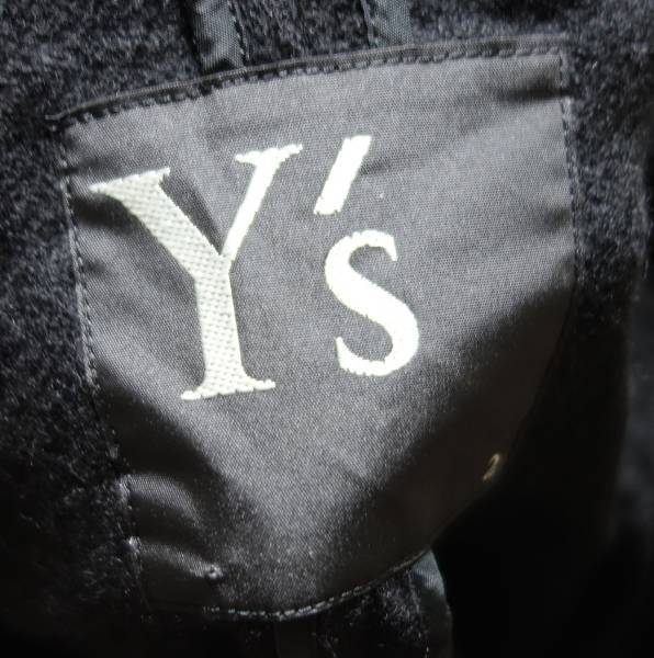 Y's yohji yamamoto ワイズ ヨウジヤマモト 縮絨ジャケット 2 黒_画像3