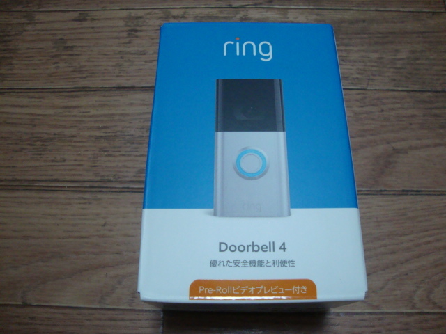 ★ 新品・送料無料 Ring Video Doorbell 4 (リング ビデオドアベル4) スマートフォン対応 インターホン・ドアホン Amazonデバイス ★