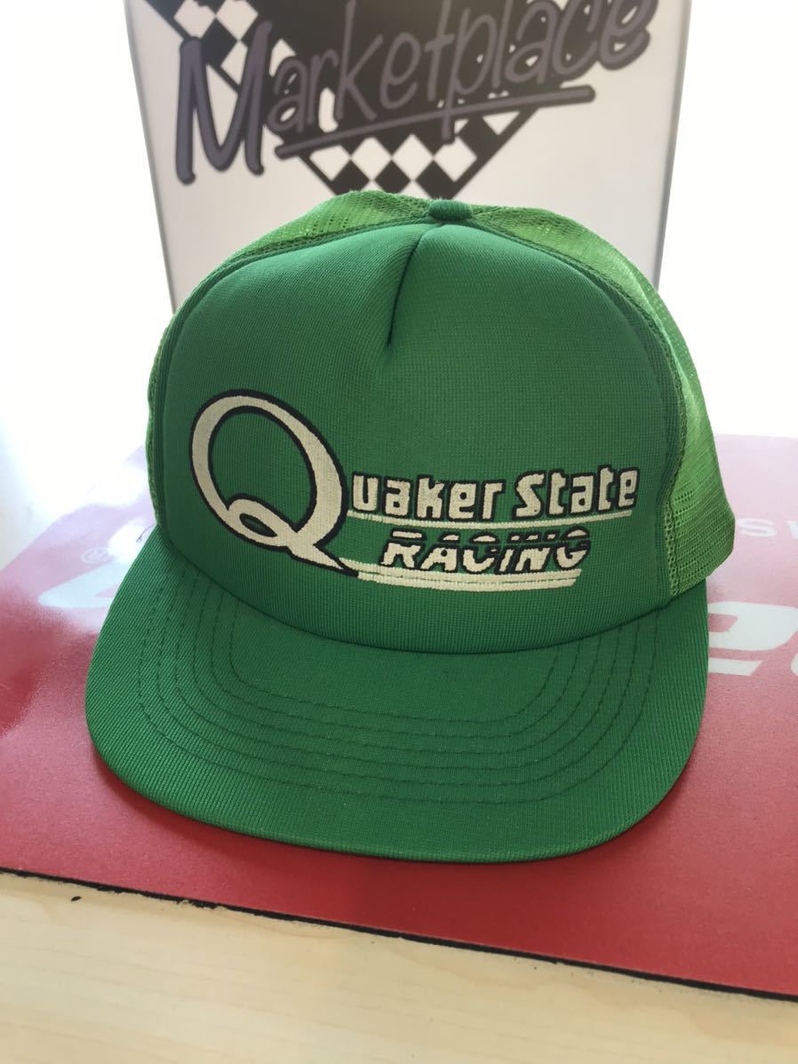 Quaker State Racing 帽子　キャップ　オイル　レーシング　企業　アメリカ　ビンテージ　世田谷ベース　テキサス州　古着　アメカジ