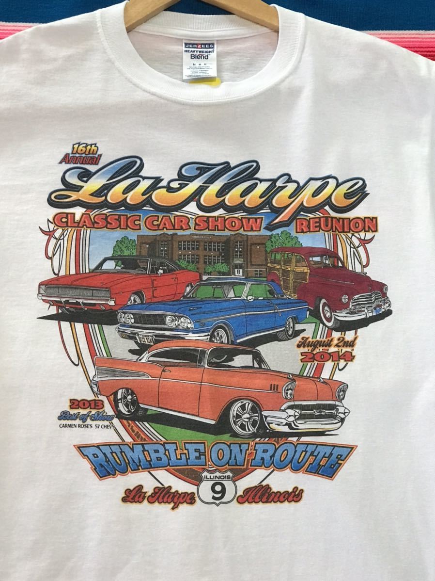 La Harpe Classic Car Show Tシャツ イリノイ州　USA アメリカ　カーショー　ホットロッド　マッスルカー　世田谷ベース　古着　アメカジ