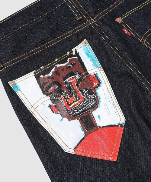 定価60500円☆JUNYA WATANABE MAN x Levi's ｘ バスキア コラボデニム WK-P208 タグ付新品 Mサイズ☆ジュンヤ ワタナベ リーバイス_画像6