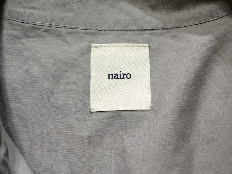 (USED) nairo ナイロ 半袖 シャツワンピース ベージュ系 サイズMの画像8