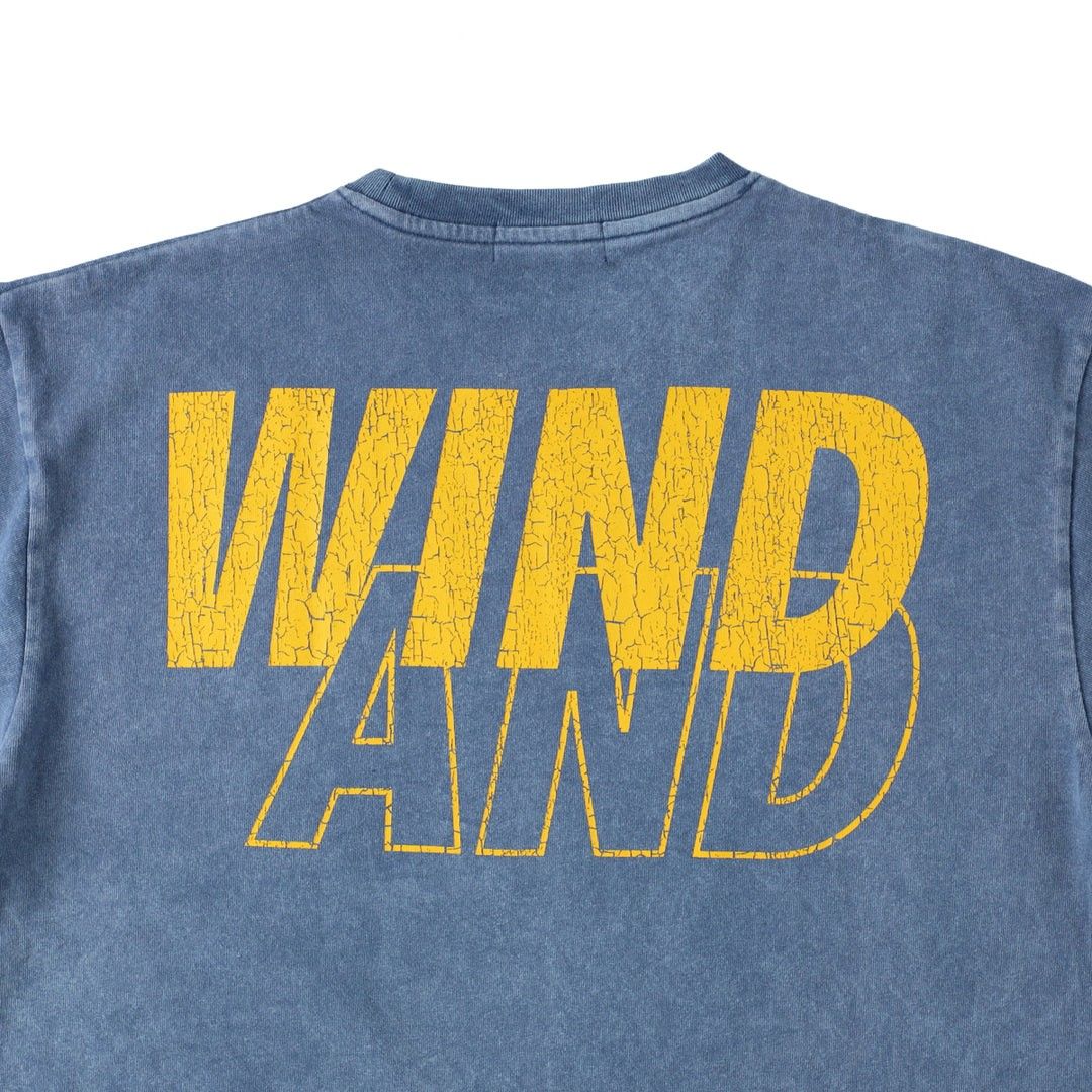 WIND AND SEA SEA (CRACK-P-DYE) S/S TEE / J_BLUE_YELLOW|PayPayフリマ