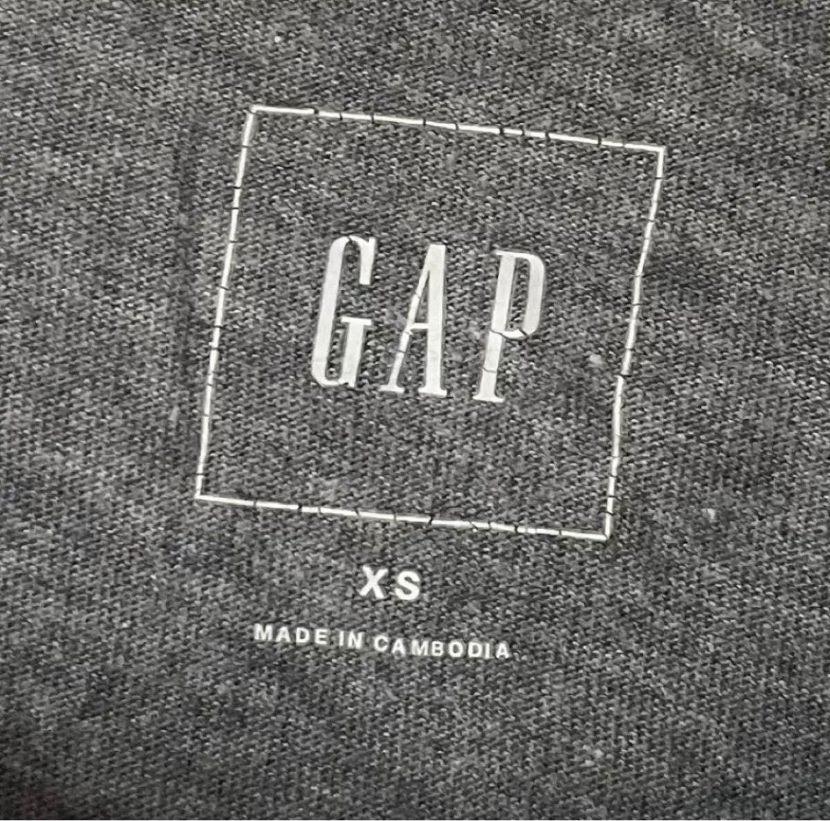 【GAP】ギャップ USAロゴ 半袖Tシャツ グレー XS 夏服 ファストブランド