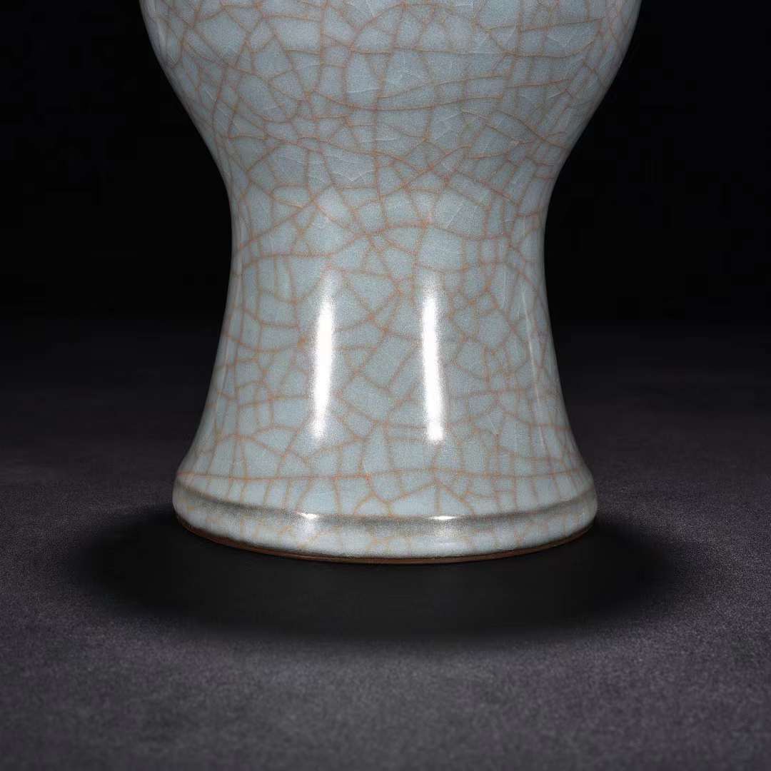 値引 唐物 梅瓶 青磁 官窯 宋時代 中国美術 直径15cm 高さ22.5cm 宋