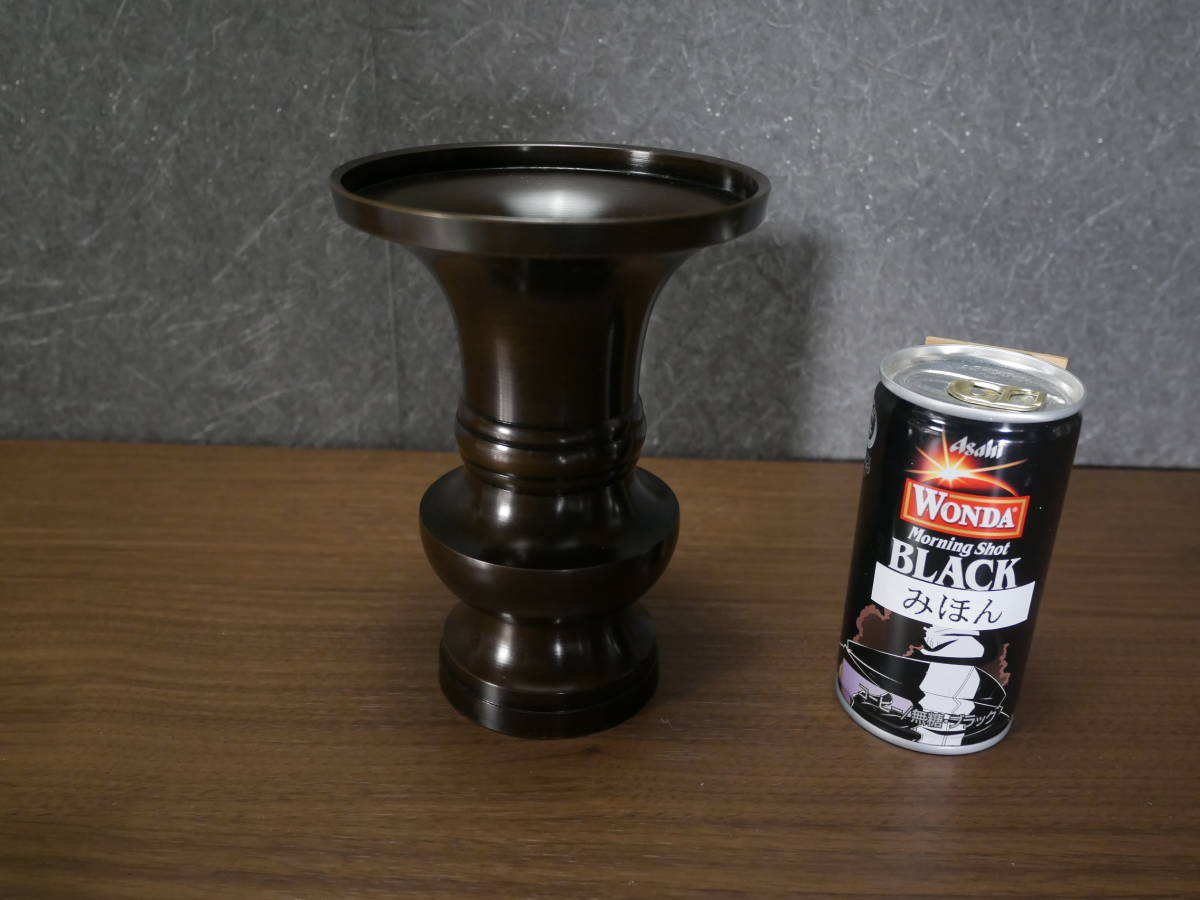 【爆売りセール開催中!】 未使用保管品 真鍮花瓶 高さ15.3㎝ 幅11.3㎝ 各宗派用(ウ3) 4589 在庫2 M 仏具一般 【爆売りセール開催中!】 未使用保管品 真鍮花瓶 高さ15.3㎝ 幅11.3㎝ 各宗派用(ウ3) 4589 在庫2 M 仏具一般