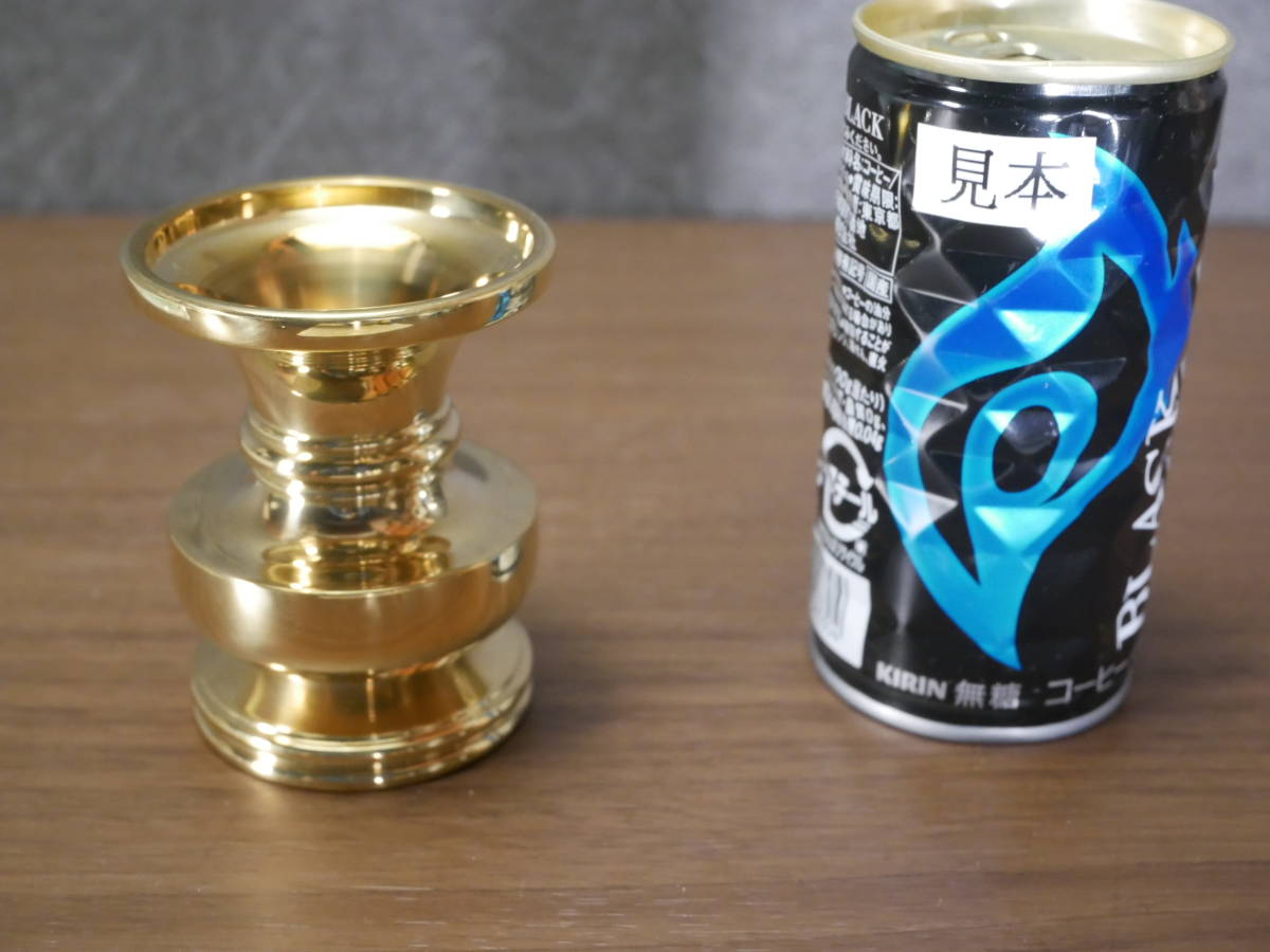 【限定品】 未使用保管品 真鍮花瓶 高さ7.6㎝ 幅5.5㎝ 各宗派用(A2-4) 4597 M 仏具一般 【限定品】 未使用保管品 真鍮花瓶 高さ7.6㎝ 幅5.5㎝ 各宗派用(A2-4) 4597 M 仏具一般