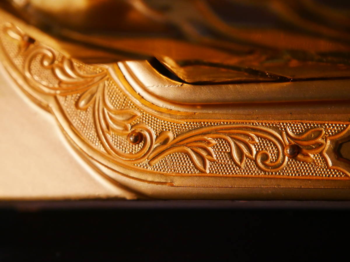 収集品　最高級　彫り　手彫り　本金箔　木製本金箔本金粉（A3-2）　4521　M_画像6