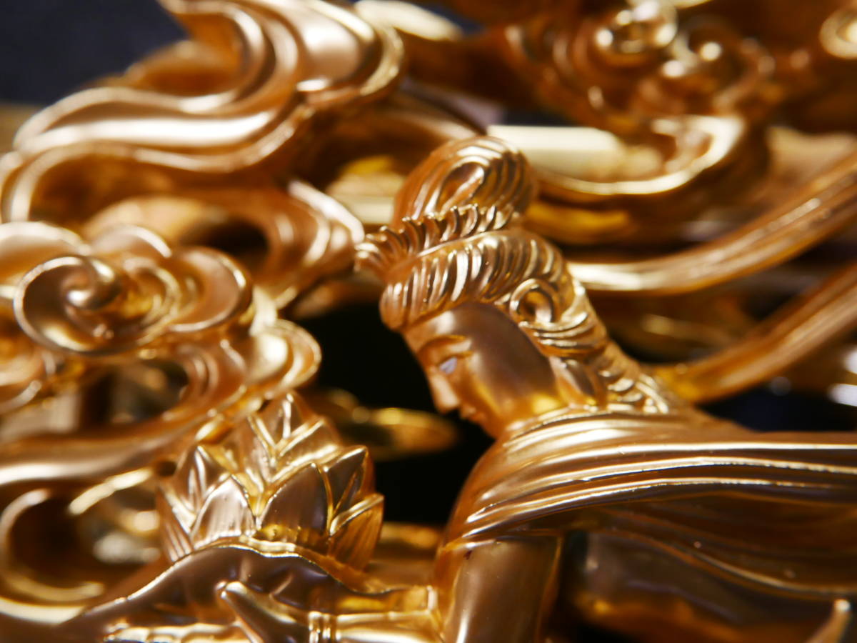 収集品　最高級　彫り　手彫り　本金箔　木製本金箔本金粉（A3-2）　4440　M_画像4