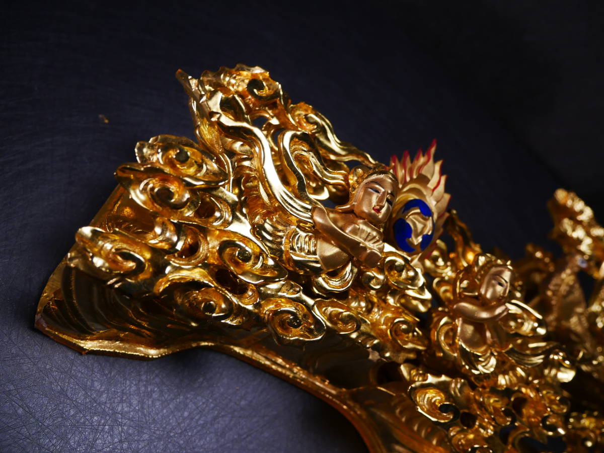 収集品 最高級彫刻セット 本金箔 本金粉 木製 手彫り 国産(C-2 収集品 最高級彫刻セット 本金箔 本金粉 木製 手彫り 国産(C-2