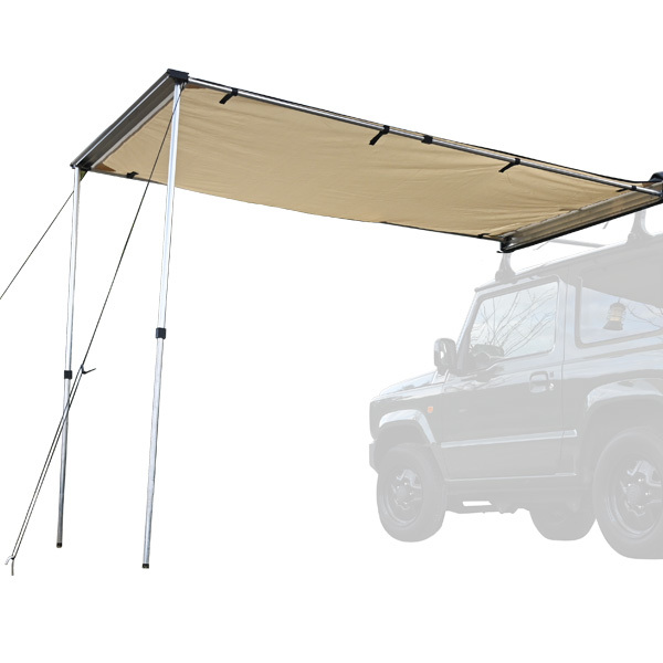  car side awning light for automobile outdoor camp all-purpose car side tarp tent storage beige stylish waterproof sunshade canopy 