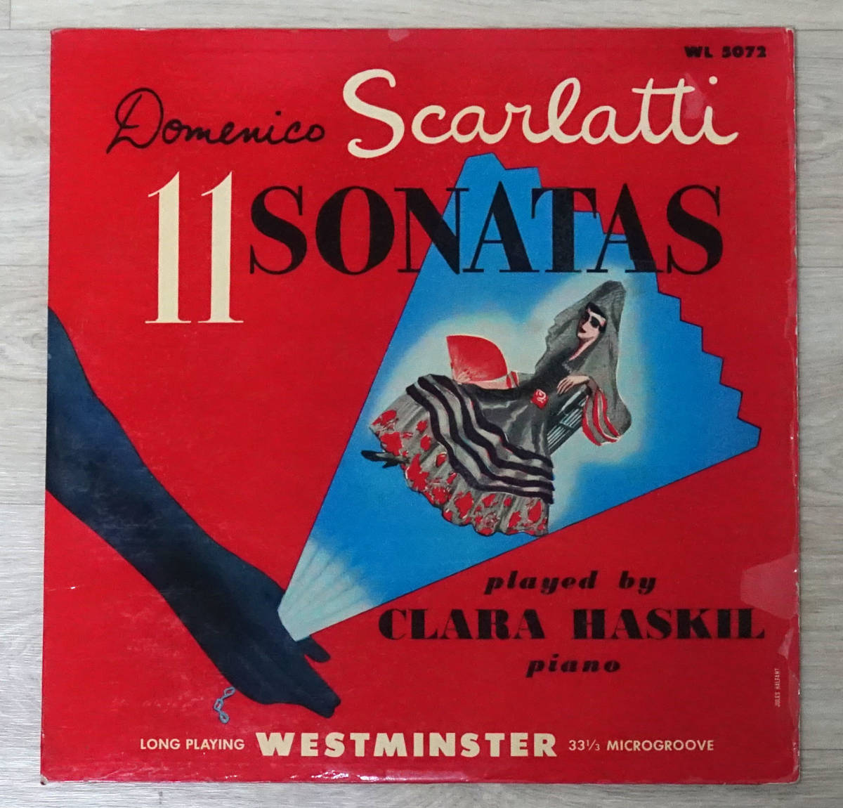 最初期! 極美! 米Westminster WL 5072 スカルラッティ: ピアノ・ソナタ クララ・ハスキル