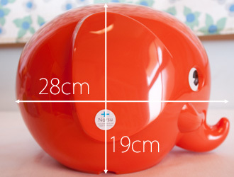  new goods norus Elephant Bank Finland Northern Europe miscellaneous goods .. savings box high capacity L size 