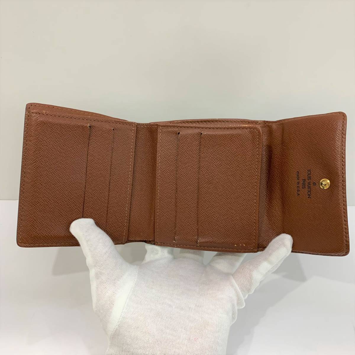 286-BY07) 中古 LOUIS VUITTON ポルトフォイユエリーズ 三つ折り財布